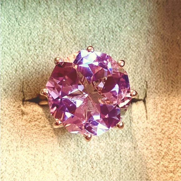 💜RDF Amethyst Solitaire Ring💜